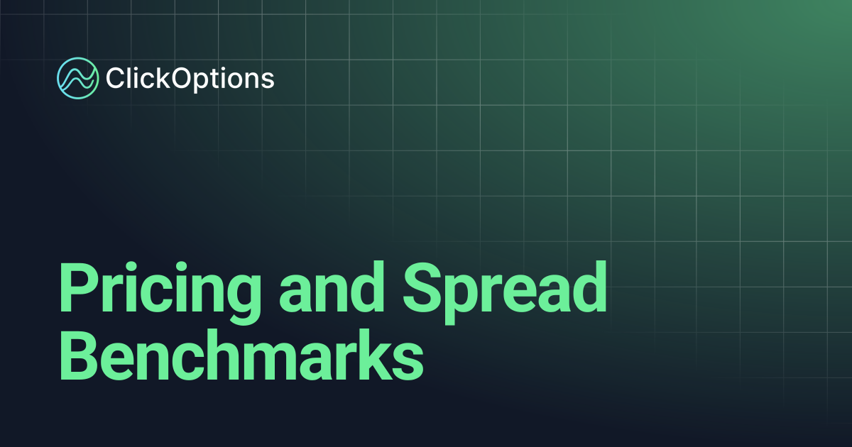 Pricing and Spread Benchmarks | Documentation - ClickOptions